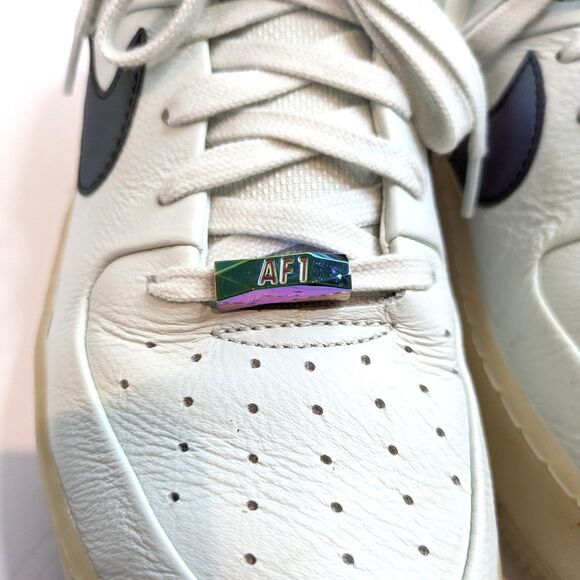 Nike AF1 Sage Low Spruce Aura Leather AR5409-003 Women 10 / Men 8.5 Iridescent - Picture 3 of 12